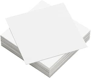 Amazon.com : Reskid 100 Pack of White Cardstock Thick Paper - 12x12in ...