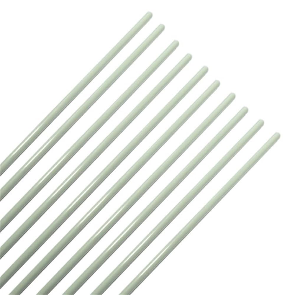 10 szt. 40-calowe białe pręty z włókna szklanego - trwałe pręty z litego włókna szklanego do namiotów, latawców i projektów DIY(4.5mmx100cm)