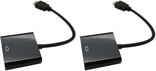 Miniatura 4 de USonline911 2 unids 1080 p HDMI macho a VGA hembra cable de vídeo convertidor adaptador para monitor de PC