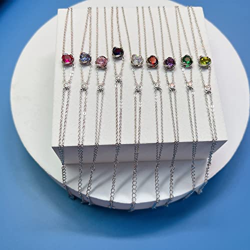 Kimievol Bracelets For Women Emerald May Birthstone Bracelet Sterling Silver Rose Motif Anniversary Birthday Christmas Valentine Jewelry Gifts For Women Girls #TOP4