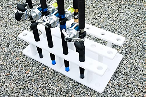 Dev Fishing 18 Pole Fishing Rod Holder Rack for Garage Heavy Duty Outdoor Boat Dock Storage