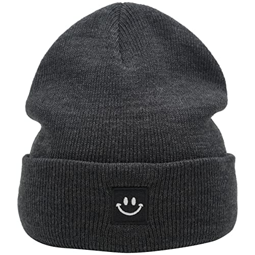 Image of 55cube Knit Beanie Hat Cuffed Plain Skull Cap for Men Women