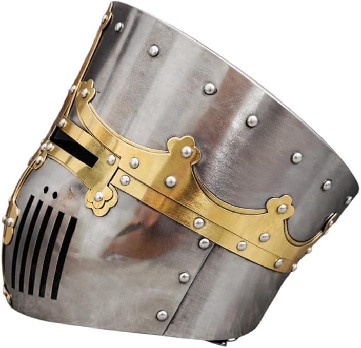 Hand-Forged Medieval Crusader Helmet – Steel 18 Gauge