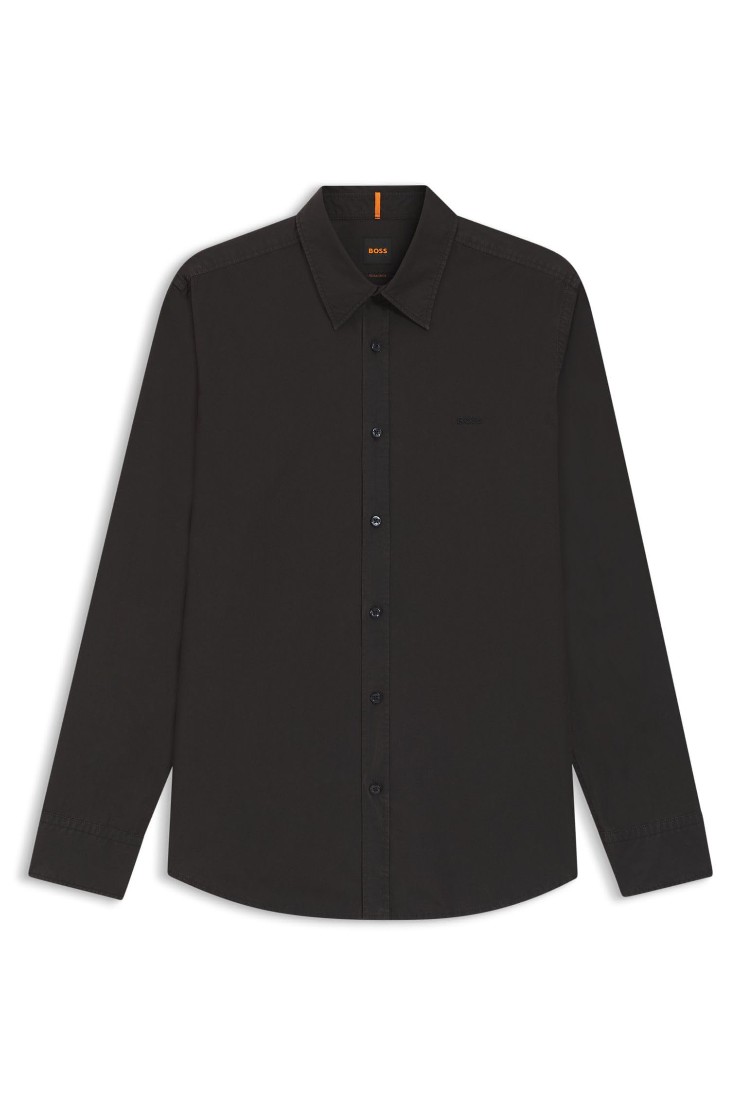 BOSS Mens Relegant 6 Regular-fit Shirt in Cotton poplin