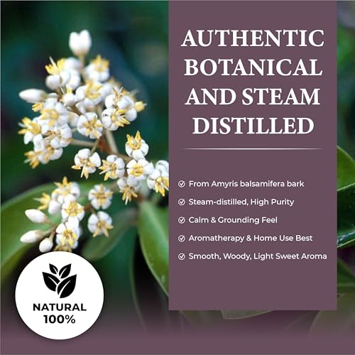 Aceite esencial puro de Amyris 1 oz natural miniatura 4