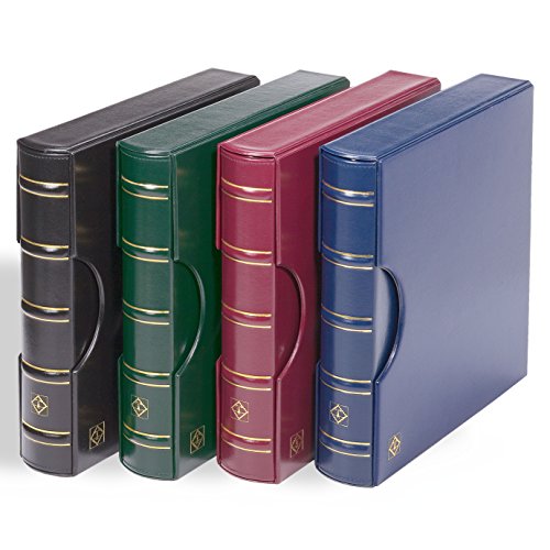 Carpeta de anillas Leuchtturm azul archivador clásico con estuche 333295