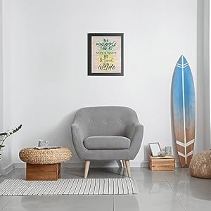 Be a Pineapple - Beach Wall Art Sign - Funny Pineapple Graffiti Replica Wall Print - Unframed Beach Decor Ideal for Home, Office, Boat, Lake, Beach House & Ocean Decor! Great Sweet Gift for All - 8X10 Be a Pineapple Beach Wall Art Sign Funny Pineapple Graffiti Replica Wall Print Unframed Beach Decor Ideal for Home Office Boat Lake Beach House Ocean Decor Great Sweet Gift for All 8X10