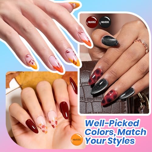 Image of Beetles Deal Box 36 Colors Summer Gel Nail Polish Set, 44 Pcs Hema TPO Free Soak Off UV Gel Harmony Palette Gel Polish Set with Base Coat Glossy Matte Cat Eye Top Coat Nail Tools DIY Women Gift