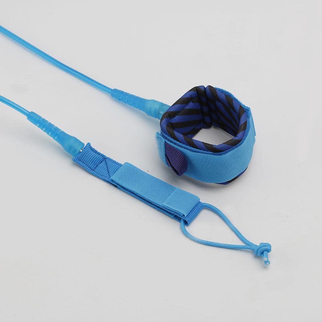 Amagogo Surfboard Leash, Robustes 6 Mm Surfboard Beinseil mit Doppelten Wirbeln, Rostfrei, Himmelblau 6 ft