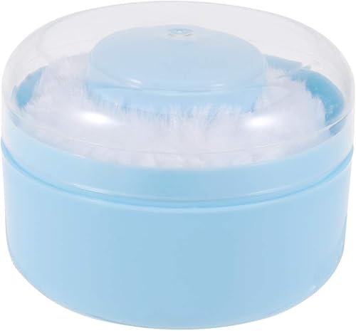 Miniatura 2 de Body Puff Body Puff 2pcs Cuerpo Grande Puff Blue Puff Box Talco Puff Case para Mujeres Niñas Cuerpo Cuerpo Contenedor