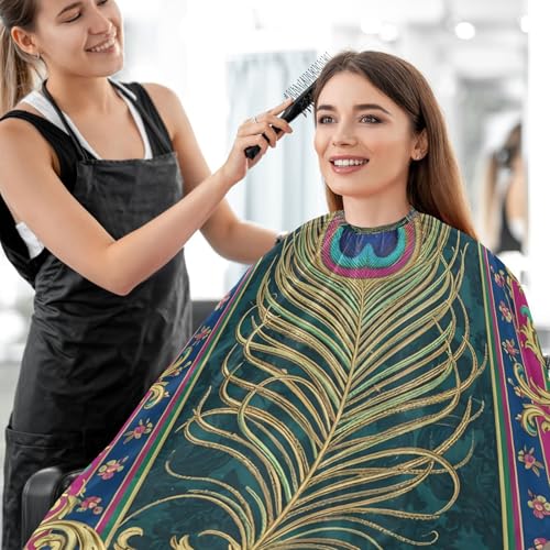 Capa impermeable profesional para corte de cabello con cierre ajustable miniatura 7