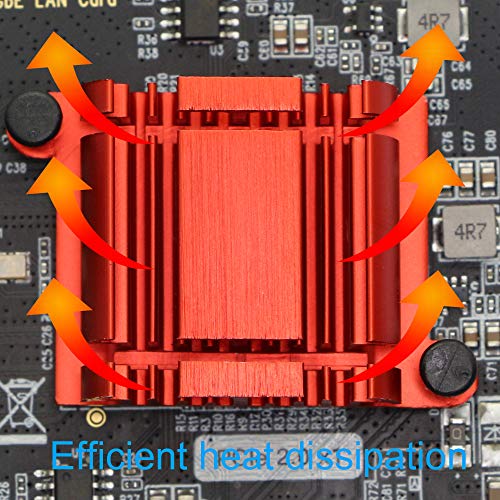 Tarjeta de Red Gigabit Ethernet de Doble Puerto PCI-E x1, Adaptador Controlador de Interfaz de Red con Chipset Intel 82575EB para Escritorios, Estaciones de Trabajo y Servidores, con Soporte para Agrupación de Enlaces y Disipador de Aluminio miniatura 6
