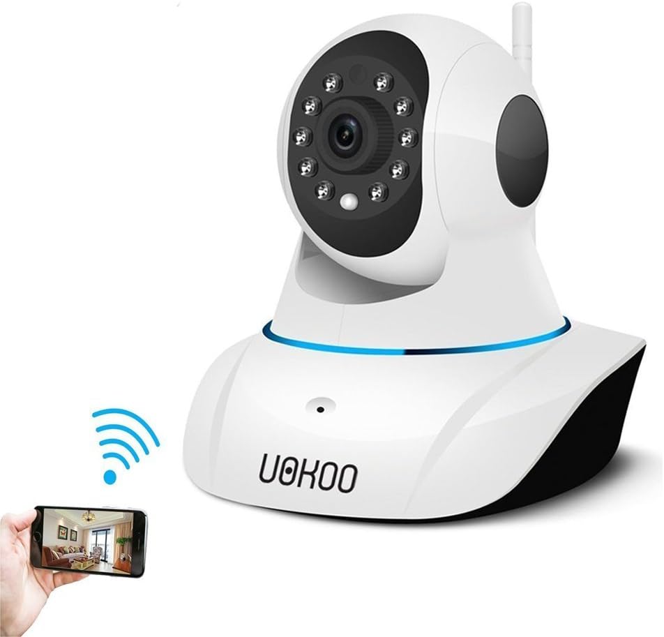 Wireless IP Camera, UOKOO 720P WiFi Security Surveillance Camera System Pan/Tilt with 2-Way Audio, Night Vision, Motion Email Alert, Baby Video Monitor C25