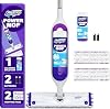 Kit de Trapeador Eléctrico Swiffer PowerMop para Limpieza de Pisos, Incluye 1 Trapeador, 2 Repuestos de Paño, 1 Recarga de Solución Líquida, 2 Baterías, Sin Cubeta, Limpiador Eléctrico con Rociador, Multisuperficies y Madera 2