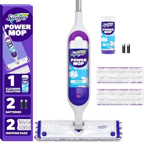 Swiffer PowerMop Mopping Kit for Floor Cleaning, Set Include...