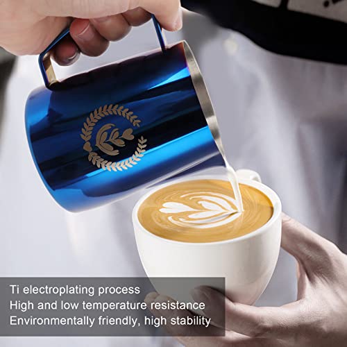 Jarra para espuma de leite em aço inoxidável Xnferty, jarra para espuma de leite 600 ML em aço inoxi