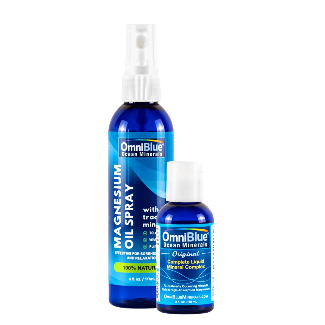 OmniBlue Ocean Minerals 2oz & Ocean Power Topical Spray 6 oz