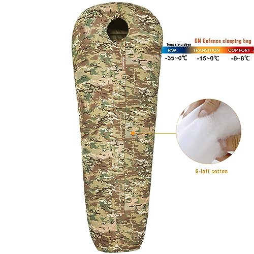 Image of MT Military Army Force Defence 4 & Tropen Patrol Mummy Sleeping Bags with Bivy Cover Compression Sack, Modular Sleeping System 2.0 for Cold Weather,