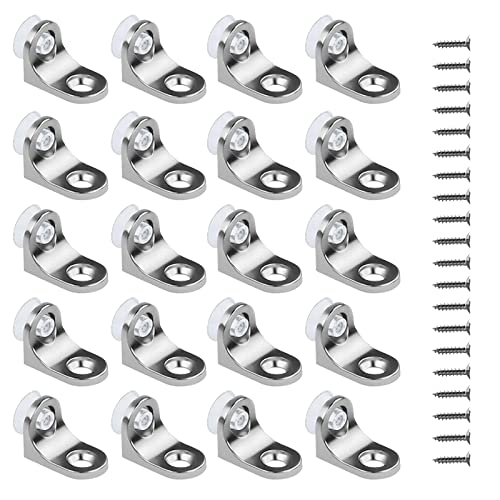 20Pièce Supports d'étagère en verre avec base - Support d'Étagère en Verre - de Tablette à Angle Droit avec Base Ventouse Pour caves à vin - armoires - bibliothèques - chaises - tables Cover