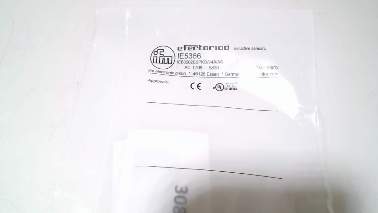 Sensore Induttivo IFM IEB3002BBPKG/V4A/US IE5381 - Nuovo Sigillato