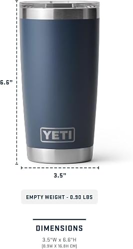 Miniatura 64 de YETI Rambler - Vaso de acero inoxidable con aislamiento al vacío de 20 onzas con tapa MagSlider verde azulado (Agave Teal)