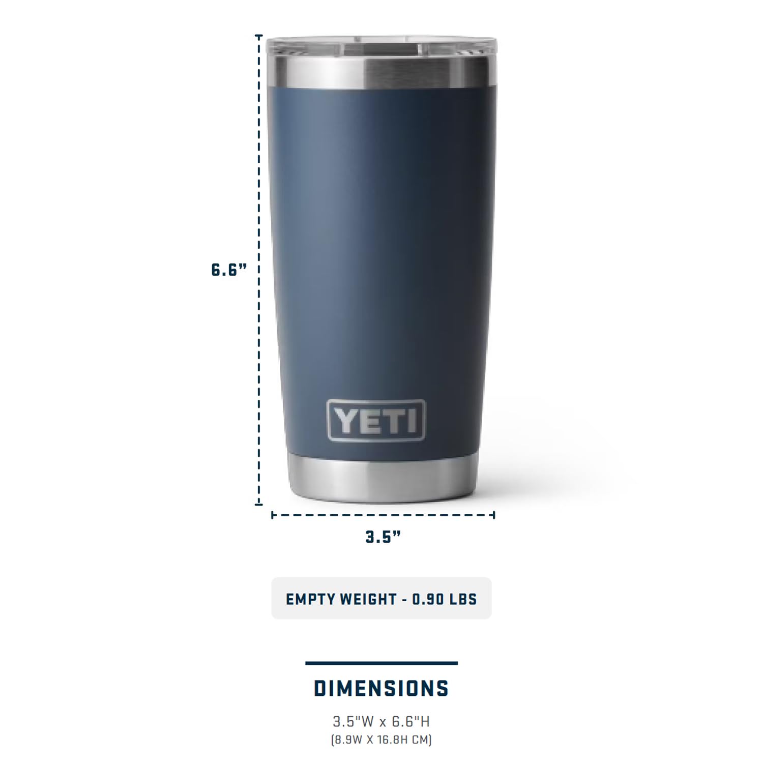 Amazon.com: YETI Rambler 20 oz Tumbler, Stainless Steel, Vacuum