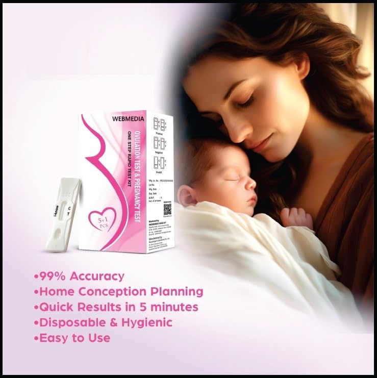 Ovulation Test Kit for Women Planning Pregnancy | Fertility & Conception Planning Kit | Accurate Results in 5 Minutes | Identifies Most Fertile Days to Conceive | Home Ovulation Test with 3 Strips 4