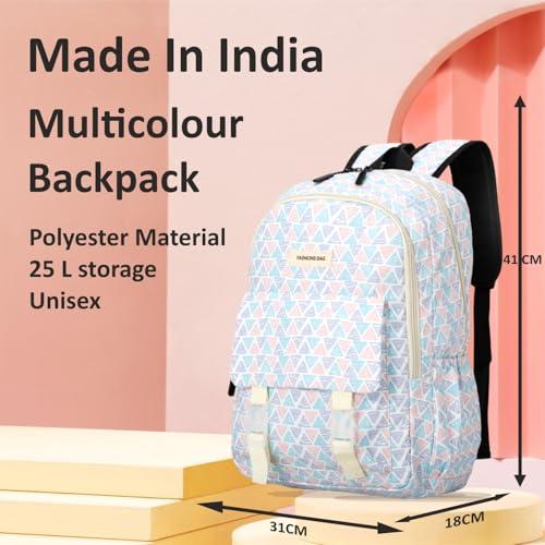 Image of Tinytot 20 Litre Lightweight Waterproof Backpack Bags for Women - 17 Inch College Bag for Girls, Medium School Bag for Girls 8+ Years, Office & Picnic Bag