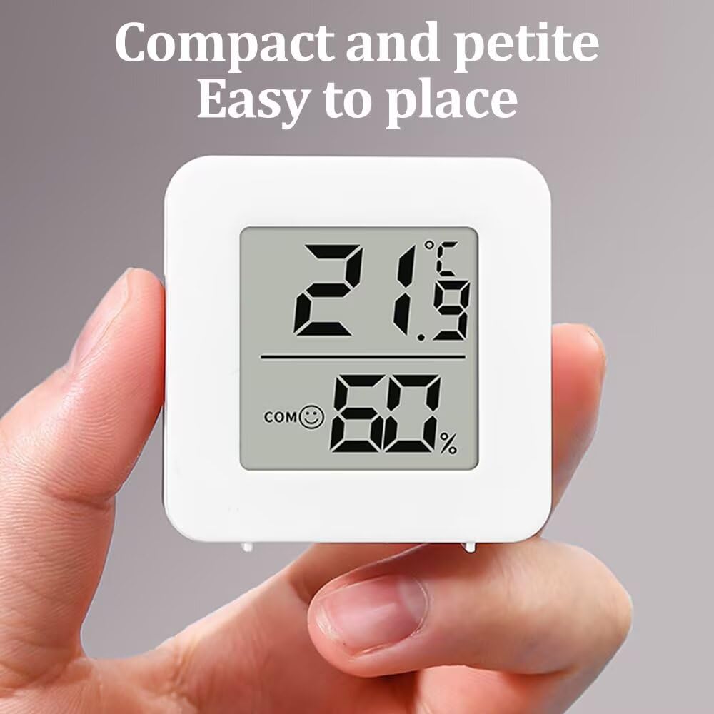 Thermomètre hygromètre d'intérieur numérique LCD température précise humidimètre lot de 2