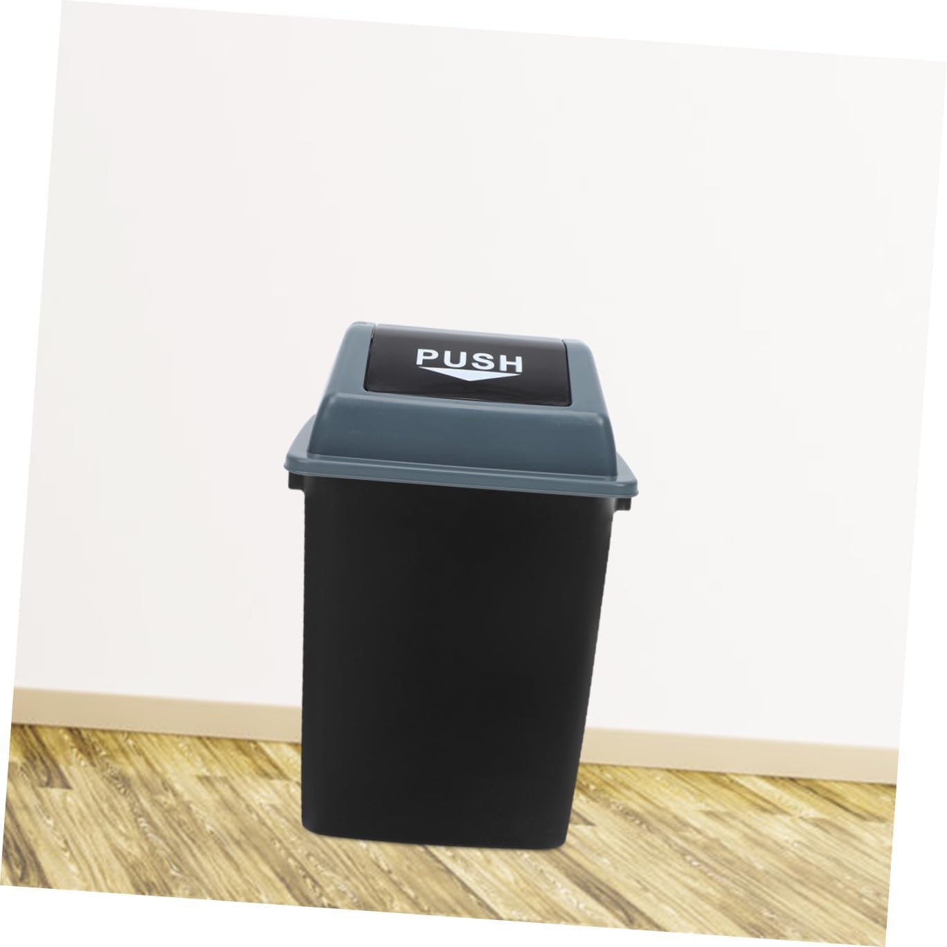 20L Trash Can Lid Thick Plastic Garbage Can Cover Waterproof Waste Bin Accessory for Kitchen and Bathroom Compatible Standard Trash Bins