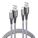 [Perfekte Kompatibilität]: USB-C Kabel Kompatibel mit Samsung Galaxy S21/S20/S10/S9/S8,Note 20/10/9/8, A40 A41 A50 A51 A70 A71,HTC 10/U11/U Play/U Ultra,LG V30 V20 G6 G5 und mehr. (Hinweis: Huawei SuperCharge, OnePlus DASH Charge, Moto TurboPower Technologie wird nicht unterstützt).