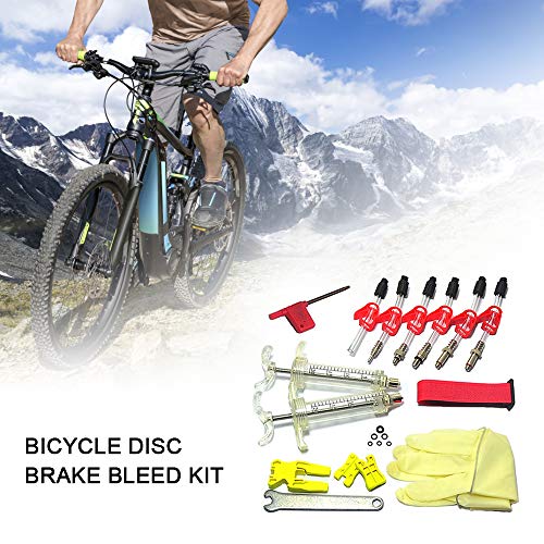 Bleeder de bicicleta, Romacci Kit de sangria de freio a disco hidráulico de bicicleta Kit de sangria