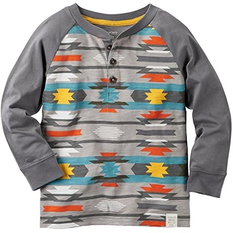 Carter's Boys' Gray Knit Polo Henley Cover