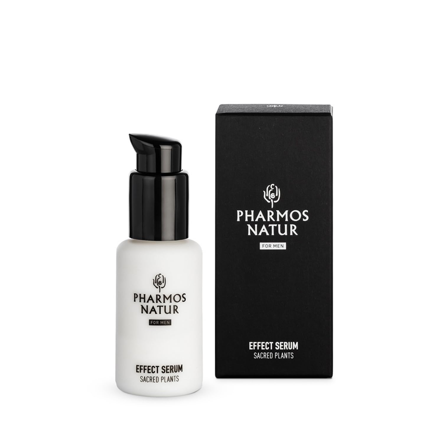 Pharmos Natur Nature Of Men Effect Serum 2x 50ml – Anti-Aging Gesichtspflege Vegan – Hautpflege mit Bio Aloe Vera & Traubenkernöl - Männerpflege Gesichtsserum Naturkosmetik