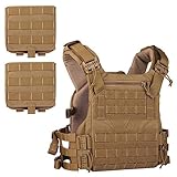 ACEXIER K19 Portaplacas 3.0 Chaleco Táctico Israel Liberación Rápida On/Off Cummerbund MOLLE Militar Airsoft Gear Ajuste Rápido Multi-tamaño (Tan)