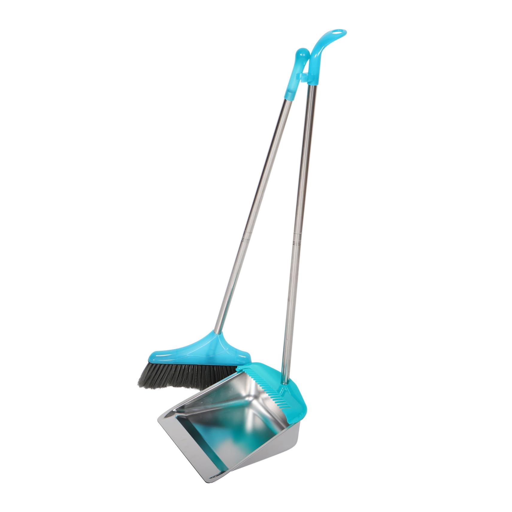 Alipis Recogedor Metálico de Acero Inoxidable con Mango Largo, Ligero y Fácil de Usar, para Limpieza Hogar y Oficina,
