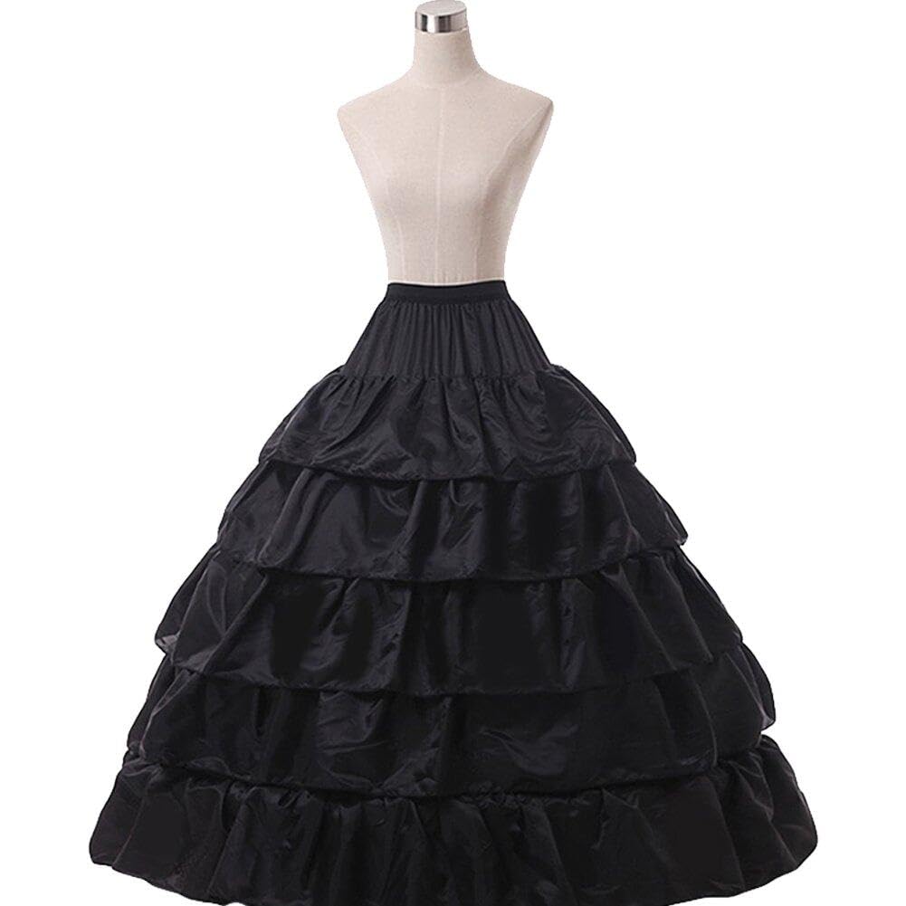 Jupon pour robe de mariée à volume ajustable avec 5 couches de crinoline