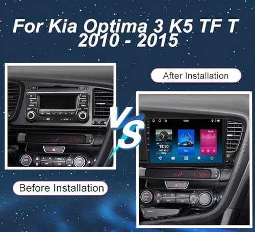 Radio Coche 2 DIN Carplay Evita Multas en Kia Optima 3 con Manos Libres 4