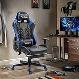 【Einfach zusammenzubauen】Unser Gaming-Stuhl wird mit allen Hardware und notwendigen Werkzeugen geliefert. Bürostuhl haben kommerzielle Komponenten, maximale Unterstützung bis zu 136 kg. Folgen Sie der Anleitung (evtl. nicht in deutscher Sprache), Sie sind einfach aufzustellen und die geschätzte Montagezeit des Schreibtischstuhls in etwa 20 Minuten.