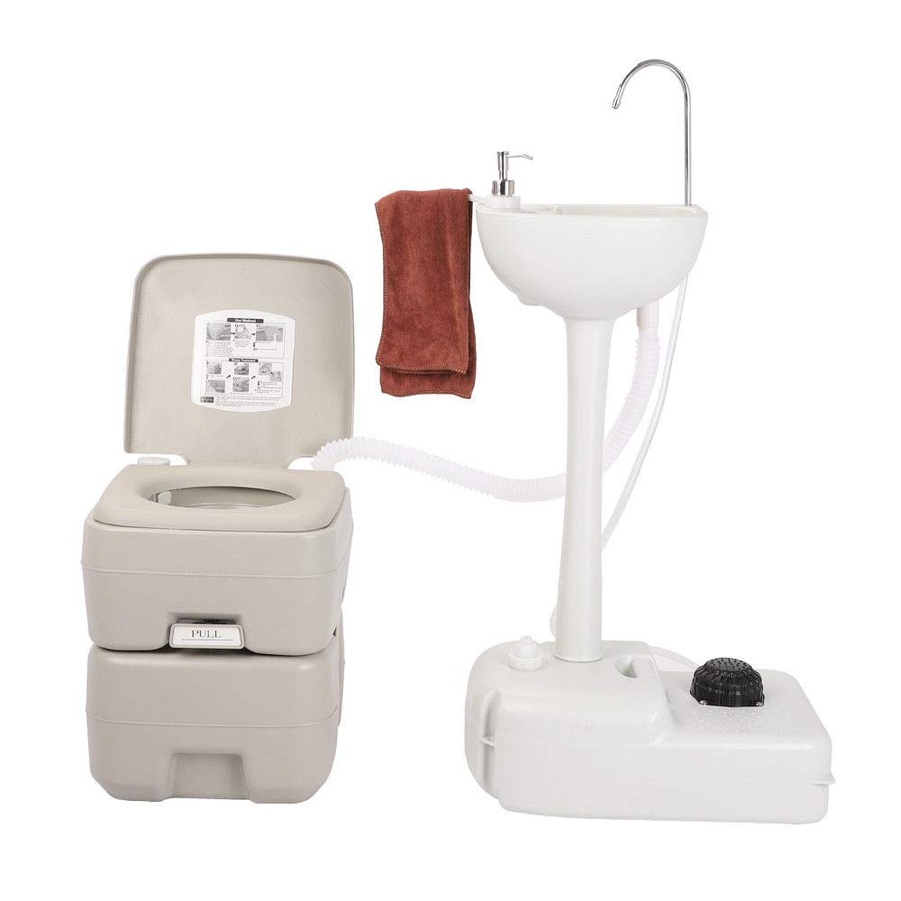 Portable Toilet Flush Wastewater Recycled Hand Wash Basin Stand