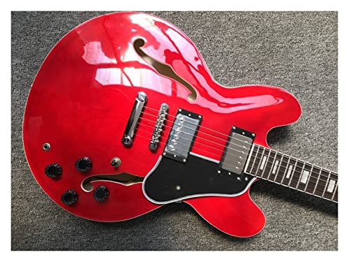 AMINIY Guitare électrique Touche en Bois de Rose en Bois Complet Acoustique Stringélectrique Guitare de Guitare Rouge… - Les Beatles, Paul McCartney, John Lennon, RIngo Starr, George Harrison AMINIY Guitare électrique Touche en Bois de Rose en Bois Complet Acoustique Stringélectrique Guitare de Guitare Rouge… – Image 4