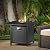 femor 30" Propane Gas Fire Pit, 50,000 BTU Auto-Ignition Fire Bowl with Waterproof Firepit Table Cover & Lava Rock, CSA Certification, Outdoor Square Fireplace for Courtyard/Balcony(Black)