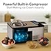 Whynter Ice Cream Maker Machine Automatic 2.1 Qt. with Built-In Compressor, LCD Digital Display & Timer, No Pre-Freezing, ICM-200LS, Stainless Steel