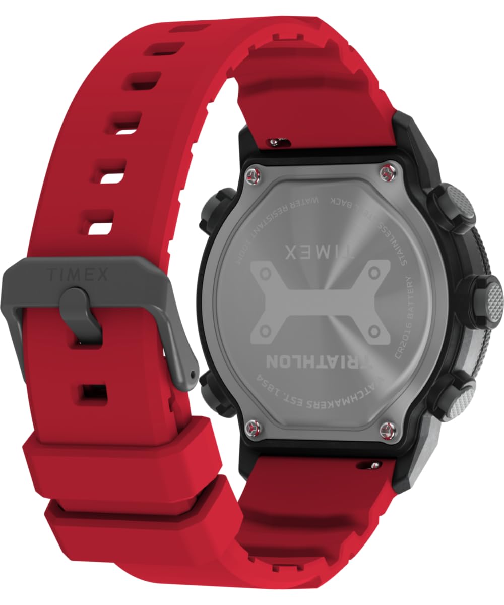 Timex Triathlon 200 Lap TW5M66900 - Orologio da Uomo da 44 mm, cinturino in Silicone Nero Con Display Digital