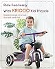 KRIDDO Kids Tricycles Age 24 Month to 5 Years, Toddler Kids Trike for 2.5 to 5 Year Old, Gift Toddler Tricycles for 2-4 Year Olds, Trikes for Toddlers, Purple #1