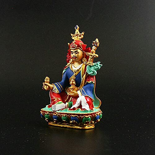 Figura Decorativa Estatua Buda Tibetano Resina Pintada miniatura 2