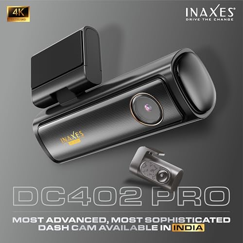 Image of DC 402PRO True 4K Ultra HD Dual Channel Dashcam (Front+Rear - 2026 Edition)| Starvis Image Sensor| Plug-N-Play OBD Hardwire for Parking Mode| ADAS | GPS| WiFi & APP Support|Loop Recording