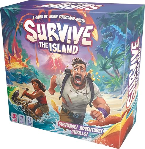 Zygomatic | Survive The Island | Board Game | Ages 8+ | 2-5 Players | 45 Minutes Playing Time