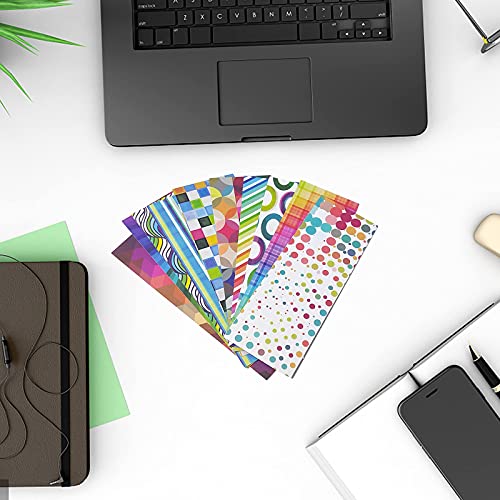 Paper Bookmarks For Kids,160Pcs Colored Bookmarks Laminated Book Markers Reading Bookmarks Creative Optical Bookmarks For Stationery Supply #TOP6