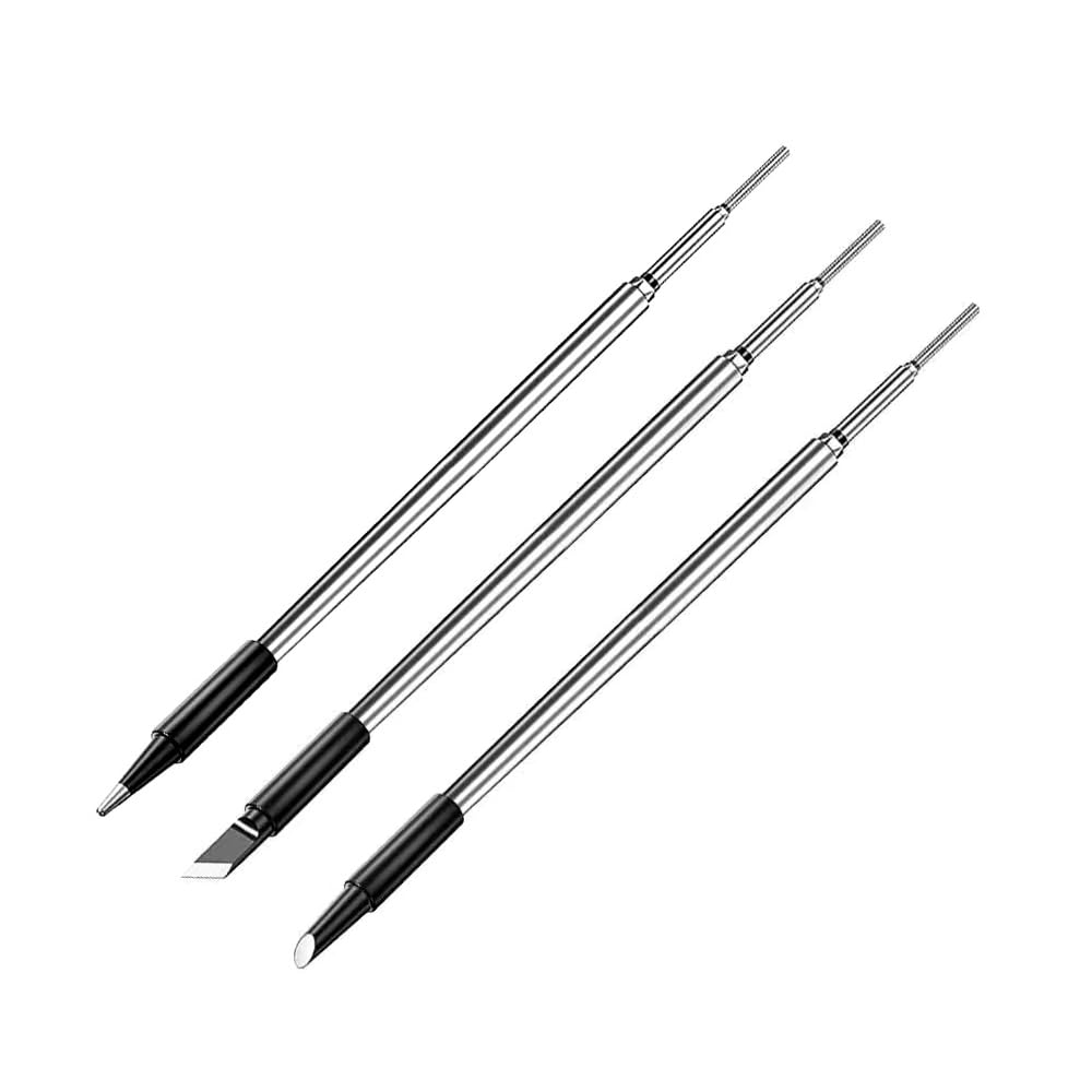 Treedix 3 Pieces Soldering Iron Tips, Replacement Tips for Soldering Iron, Solder Iron Welding Tip